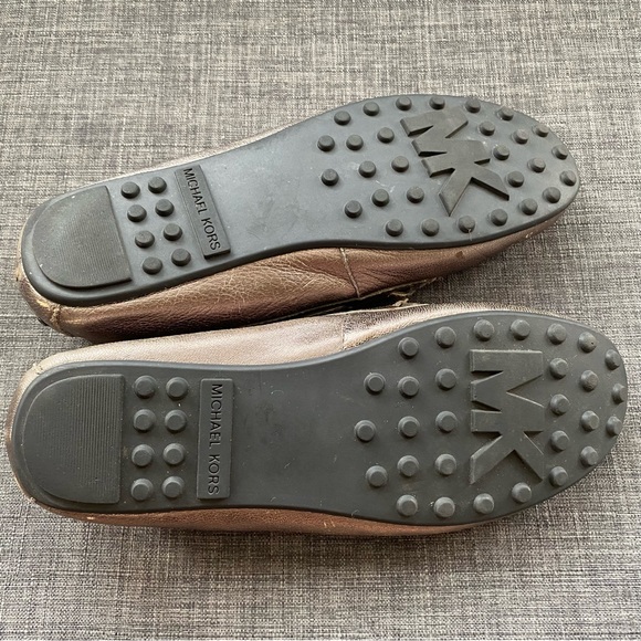 Michael Kors Sutton Metallic Moccasin Loafers Flats - Picture 5 of 10